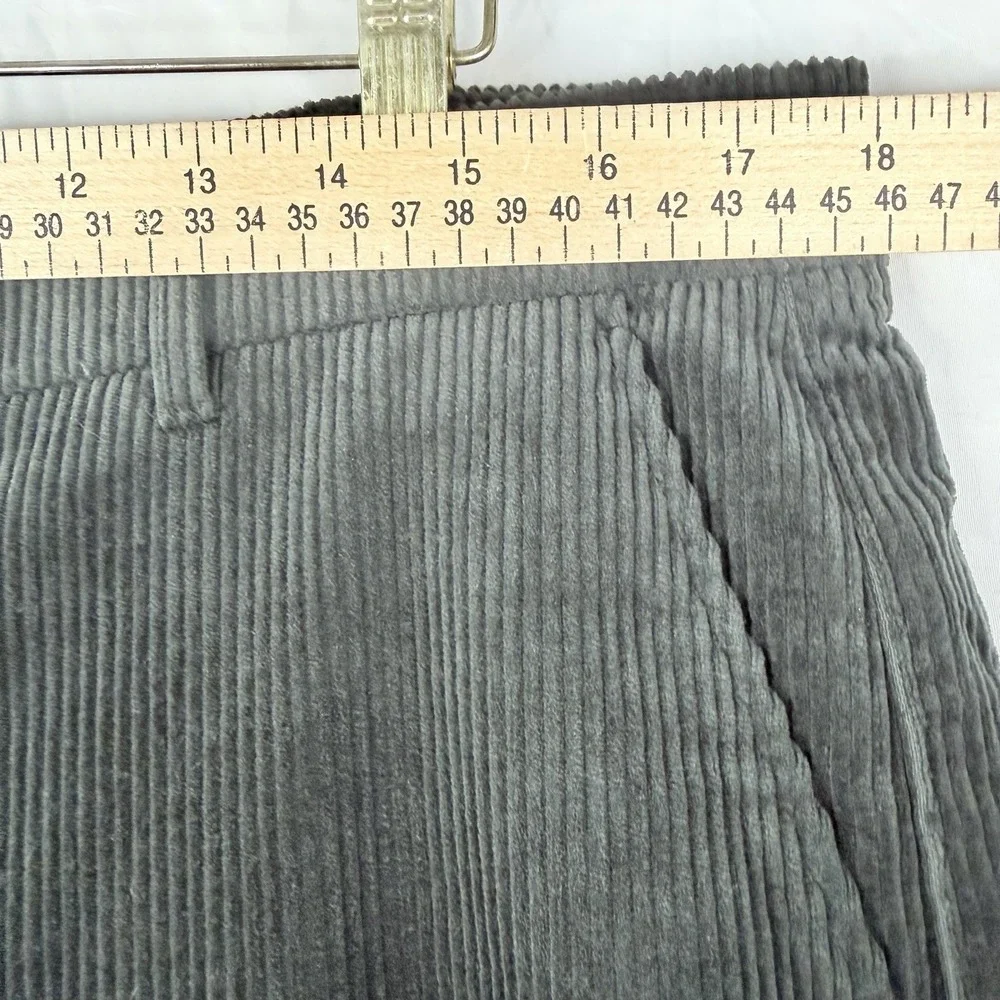 Malbon Corduroy Mens Pants Extremely Rare DarkGreen SZ-34 Casual Golf Korea Made